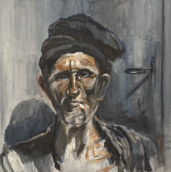 "Old man with the cigarette"